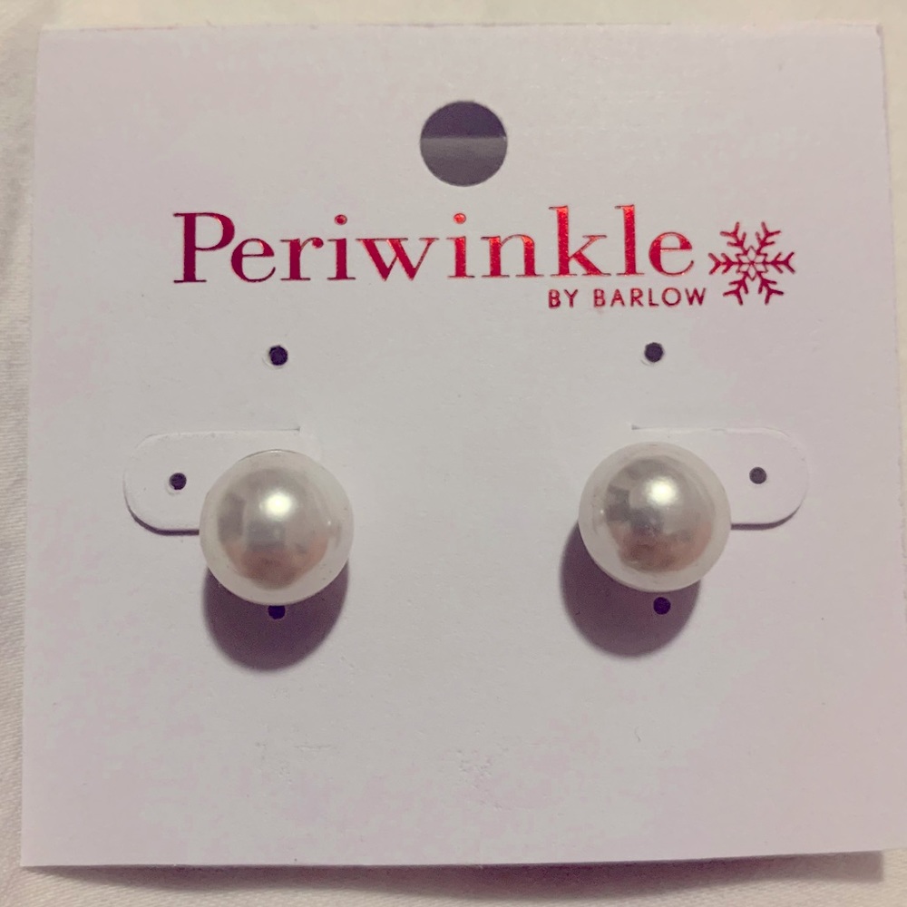 Large Pearl Stud Earrings
